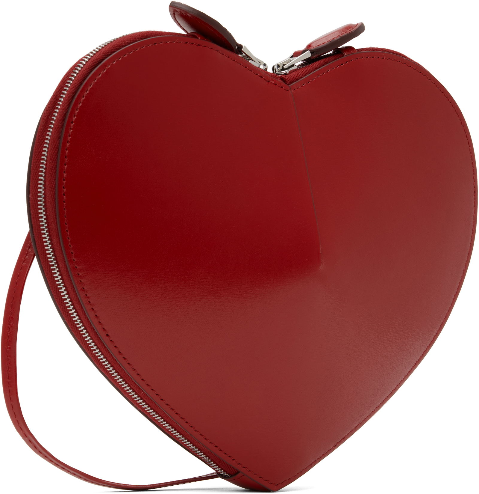 Heart Shaped Leather Crossbody Bag