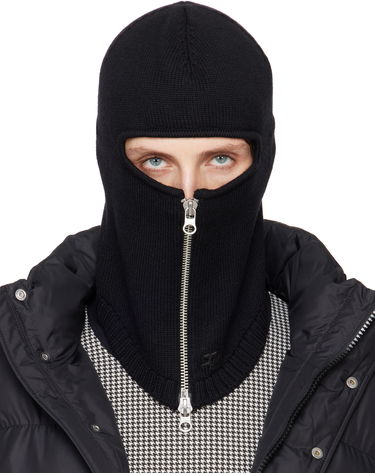 Kulicha Courrèges Courrèges Zipped Wool Balaclava Čierna | 324MCP008FI0036, 0