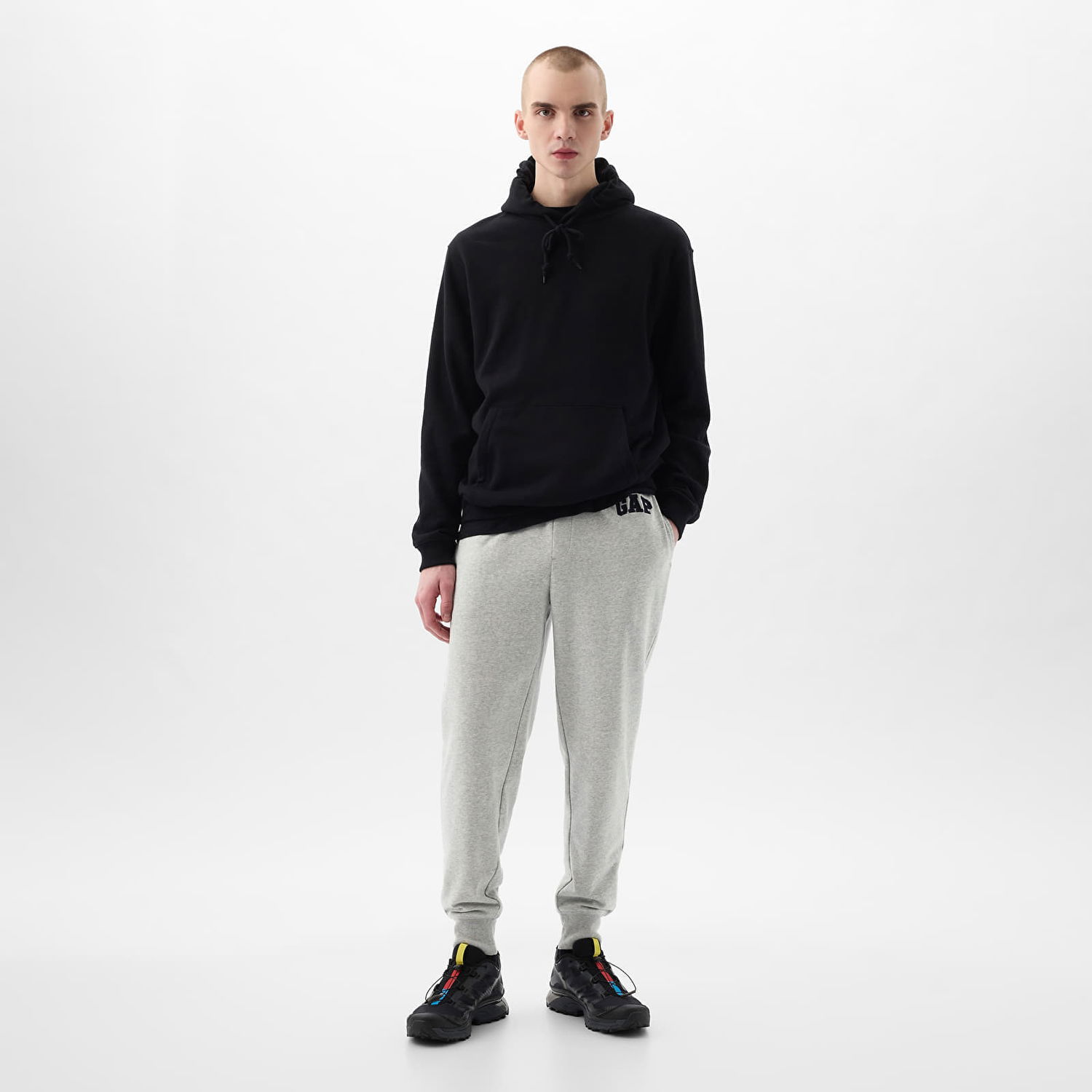 Tepláky GAP French Terry Logo Joggers B08 Šedá | 868463-02, 0