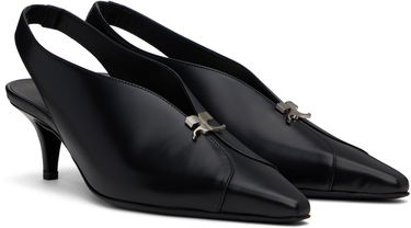 Tenisky a topánky Courrèges Slingback Leather Heels Čierna | 324SPP015CV0033, 3