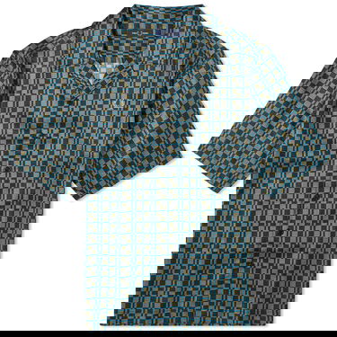 Košeľa Fred Perry Glitch Chequerboard Vacation Shirt Zelené | M6594-Q55, 0