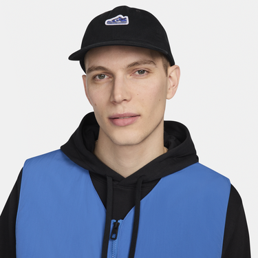 Šiltovka Nike Club Unstructured Flat Bill Dunk Patch Cap Čierna | FN4404-010, 4