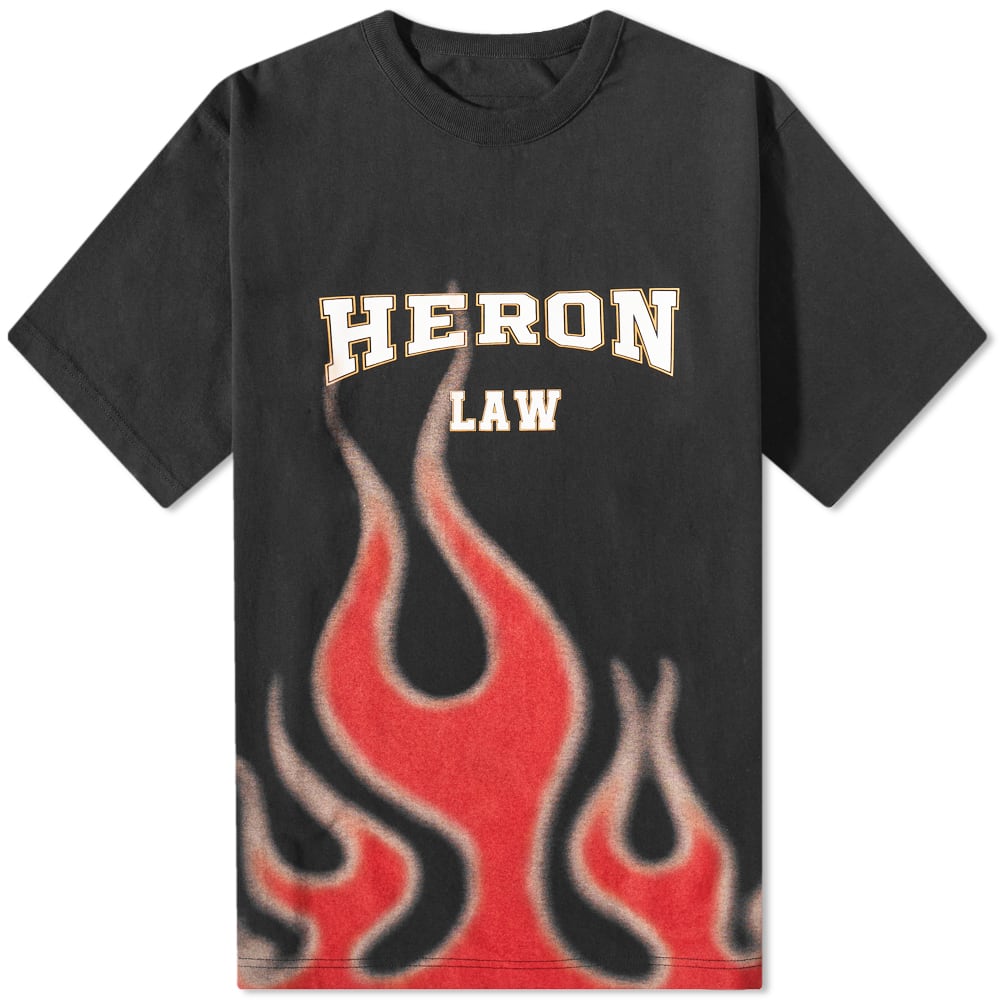 Tričko HERON PRESTON Heron Law Flames Tee Čierna | HMAA032S23JER0071025, 0