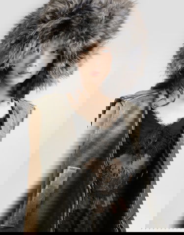 Vesta Dolce & Gabbana Dolce & Gabbana Vintage Fur Trimmed Leather Vest Čierna | F792MLGDDEQM0937, 3