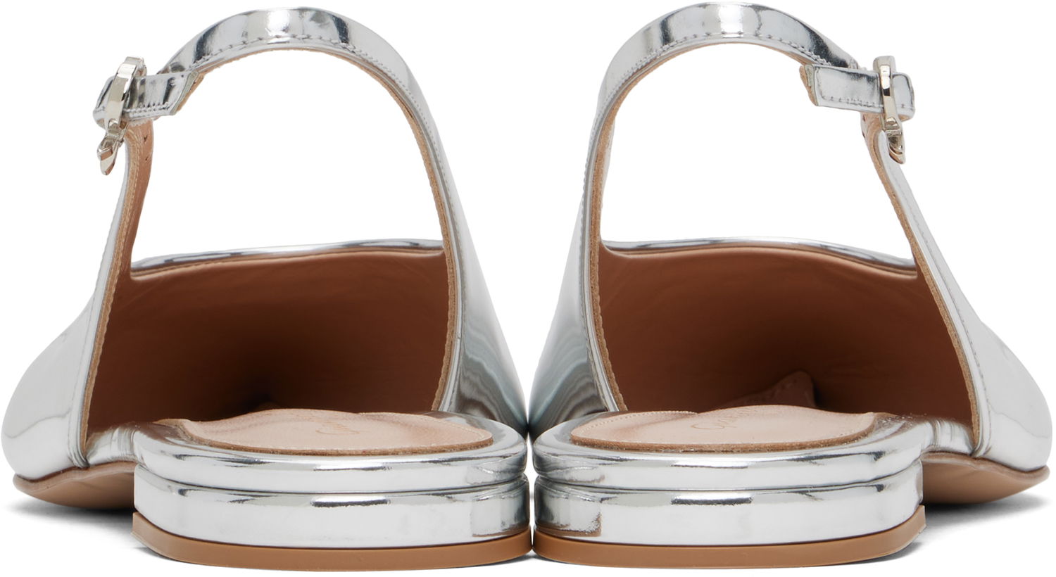 Tenisky a topánky Gianvito Rossi Gianvito Rossi Robbie Sling Ballerina Flats Metalická | G95546-05RIC-MET, 1