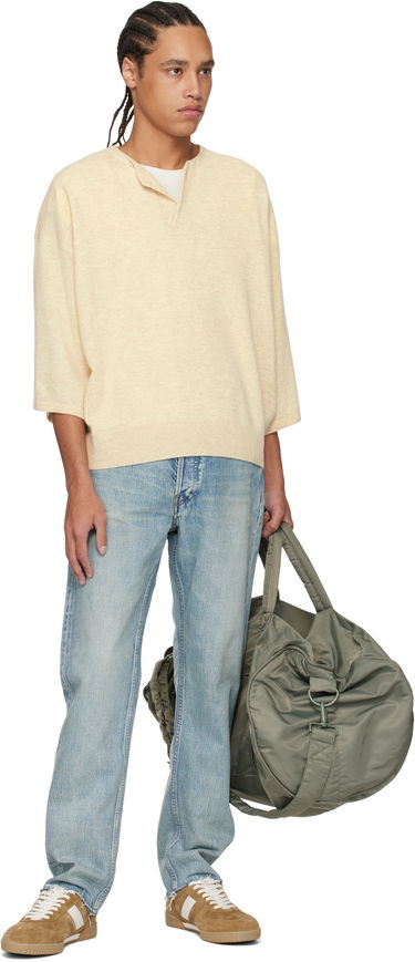 Sveter Fear of God Fear of God Fine Knit Henley Béžová | FGE220-213LAW, 3