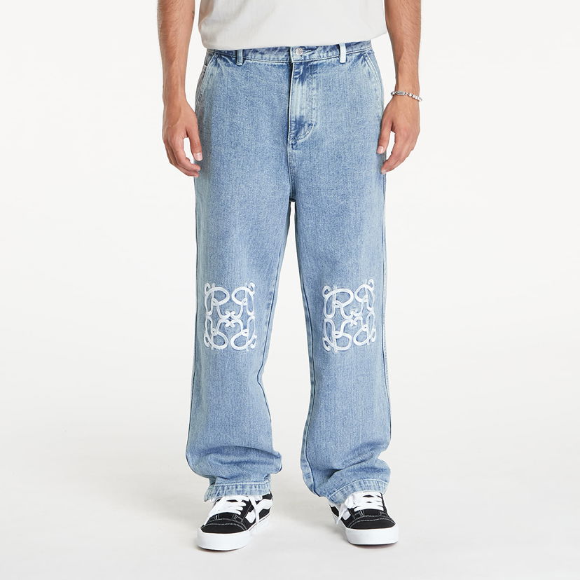 Džínsy RIPNDIP Ranagram Denim Pants Medium Wash Modrá | RNDSUM24114