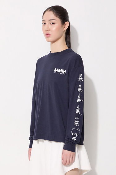 Tričko WOOD WOOD Long Sleeve T-Shirt With Print Fialová | 12021505.2434, 0