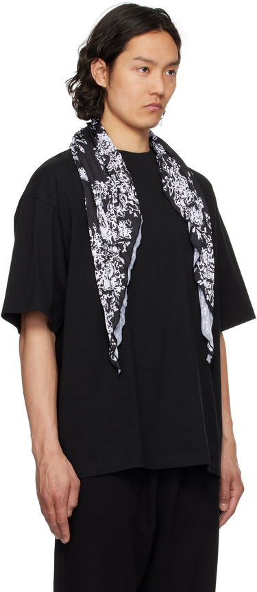 Tričko We11done We11done Wrinkled Muffler T-Shirt Čierna | WD-TT1-25-732-U-BK, 1
