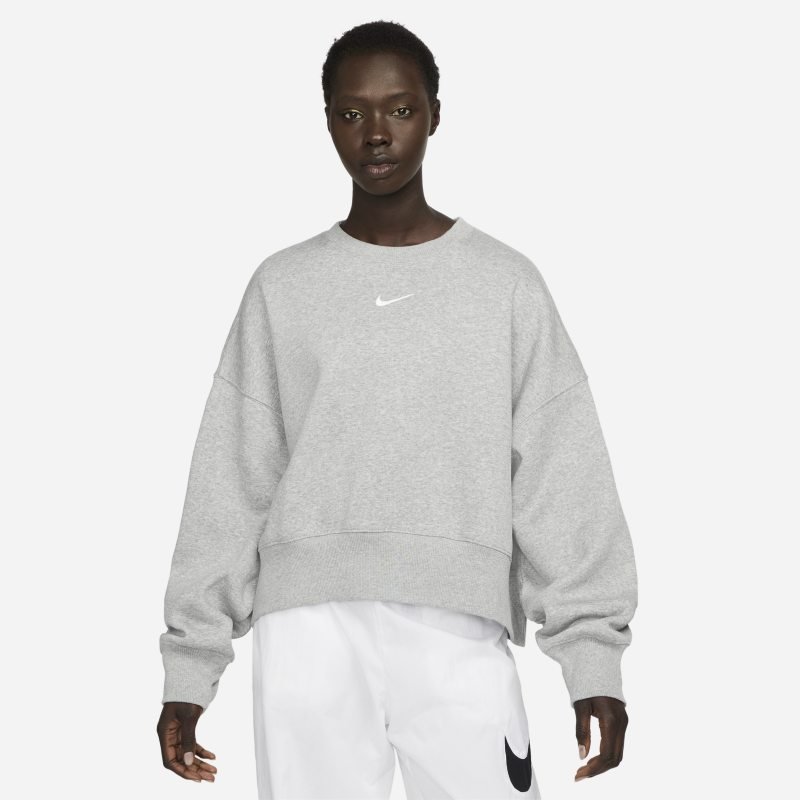 Mikina Nike Sportswear Phoenix Fleece Oversized Sweatshirt Šedá | DQ5761-063, 0