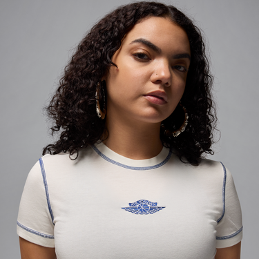 Crop Top Jordan Jordan Rare Air Cropped Short Sleeve T-Shirt Biela | IB2920-133, 2