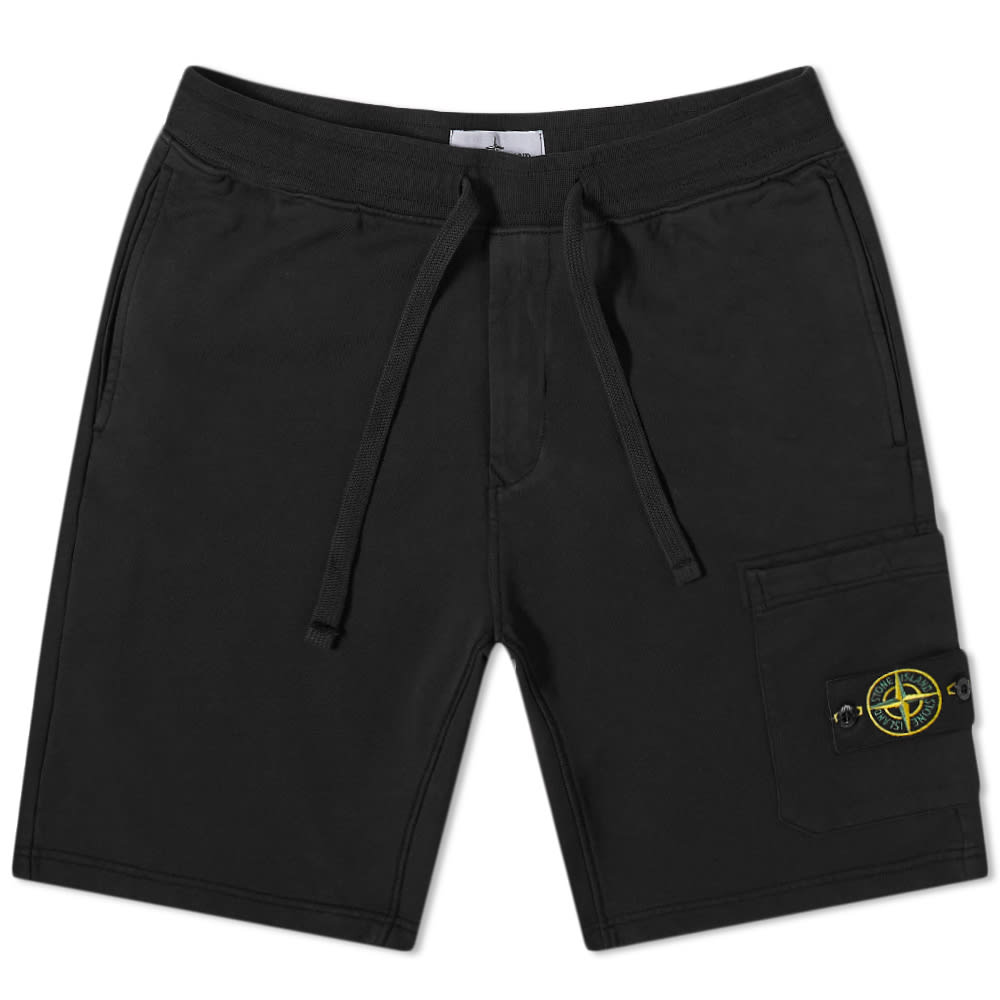 Šortky Stone Island Garment Dyed Sweat Short Čierna | 761564651-V0029, 0