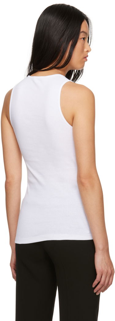 Tielko Ann Demeulemeester Slim-Fit Tank Top Biela | 2302-W-JTO01-23-FA045-001, 2