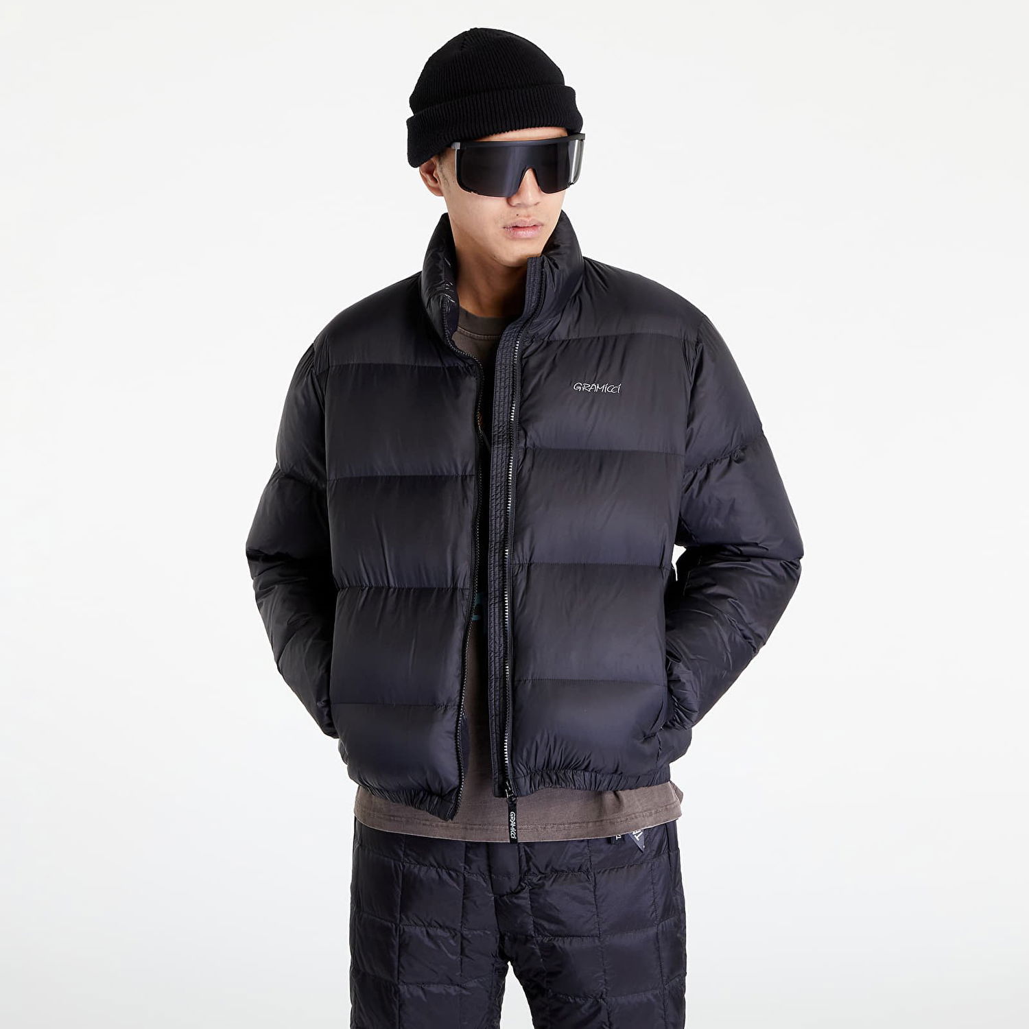 Prešívaná bunda GRAMICCI Down Puffer Jacket Čierna | G2FU-J013 Black, 0