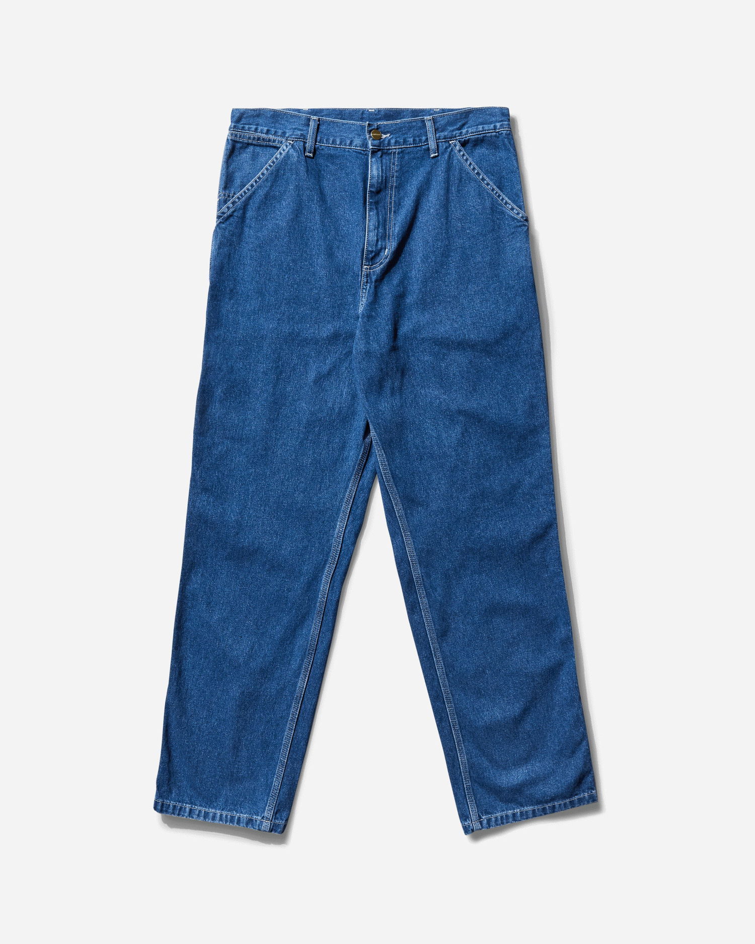 Džínsy Carhartt WIP Single Knee Stone Washed Pants Modrá | I034864 0106, 1