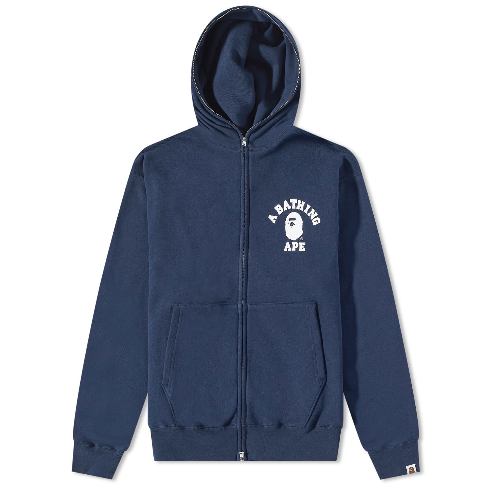 College Relaxed Fit Full Zip Hoody Navy