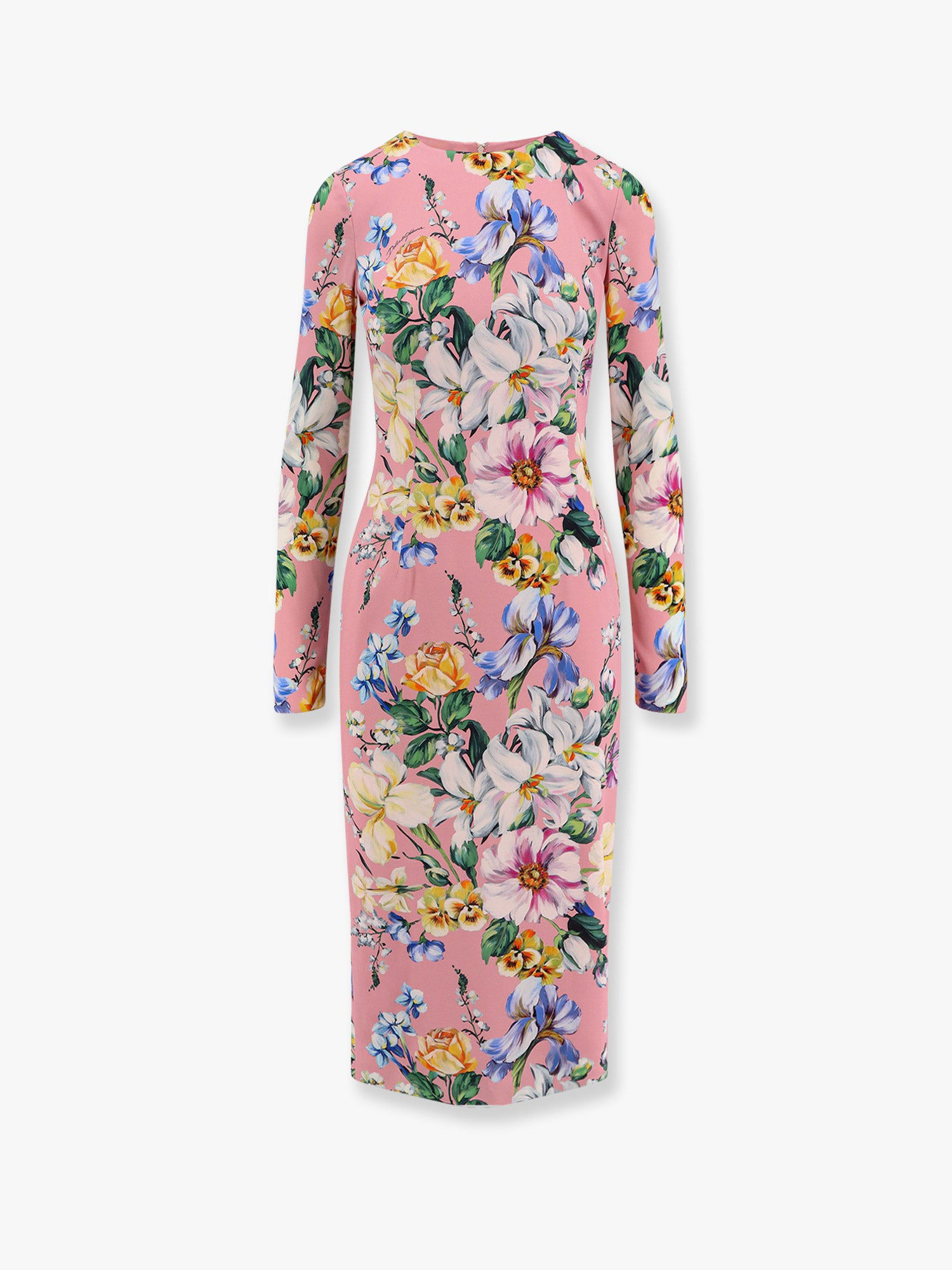 Šaty Dolce & Gabbana Dolce & Gabbana Floral Print Midi Dress Ružová | F6GAVTFSA7GHF5JC, 0