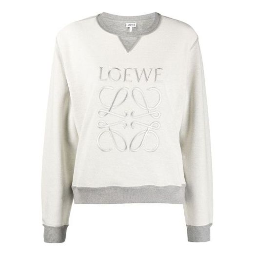Sveter Loewe LOEWE FW20 Embroidered Logo Sweatshirt Biela | S359341X95-1440