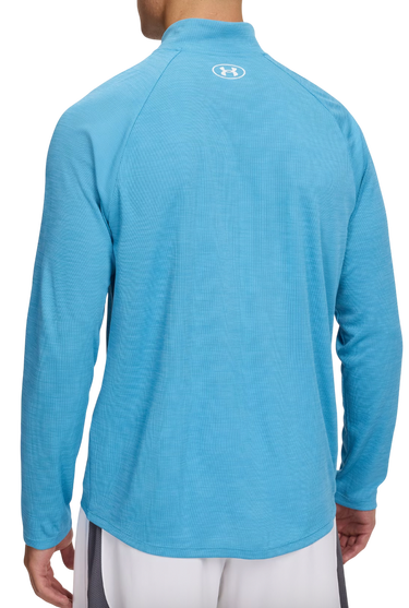 Mikina Under Armour Tech Textured Long Sleeve 1/2 Zip Top Tyrkysová | 1382797-453, 2