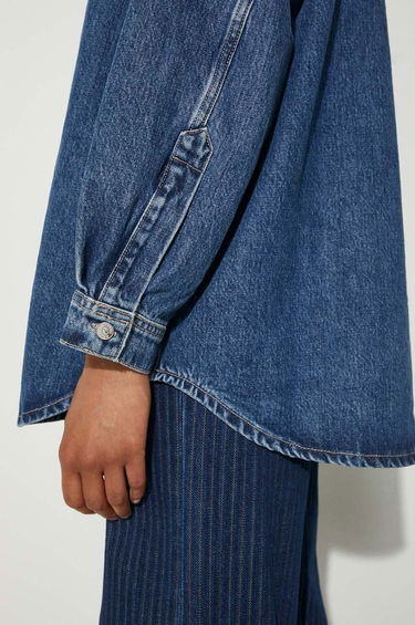 Košeľa Samsoe Samsoe Samsoe Samsoe Salea Relaxed Denim Shirt Modrá | F24200016, 5