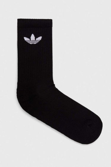 Ponožky adidas Originals Trefoil Cushion Crew Socks –⁠ 6 pack Čierna | IJ5618, 2