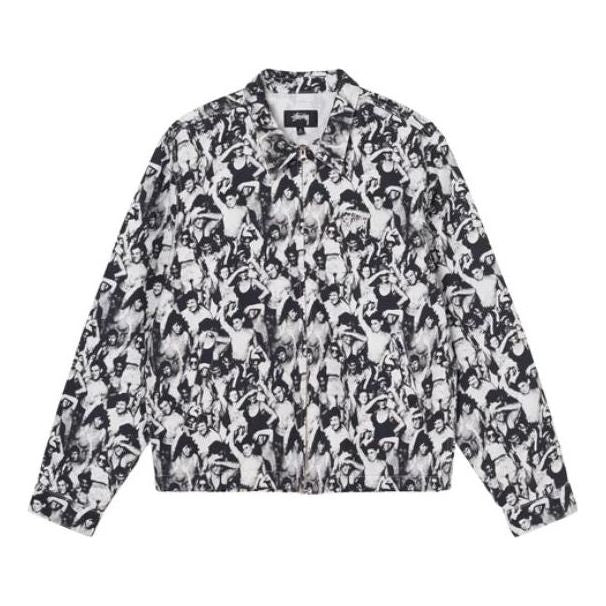 Bunda Stüssy Stussy Beach Mob Bing Print Jacket Čierna | 115651, 0