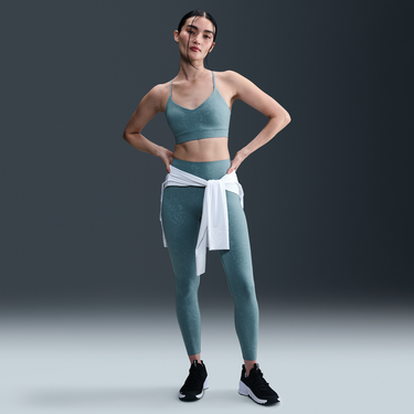 Podprsenka Nike Nike Indy Light-Support Padded Floral-Print Sports Bra Zelené | HV1205-006, 2