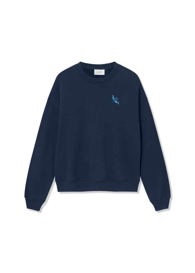 Mikina AXEL ARIGATO Micro Bee Bird Crewneck Sweatshirt Navy | A3457002
