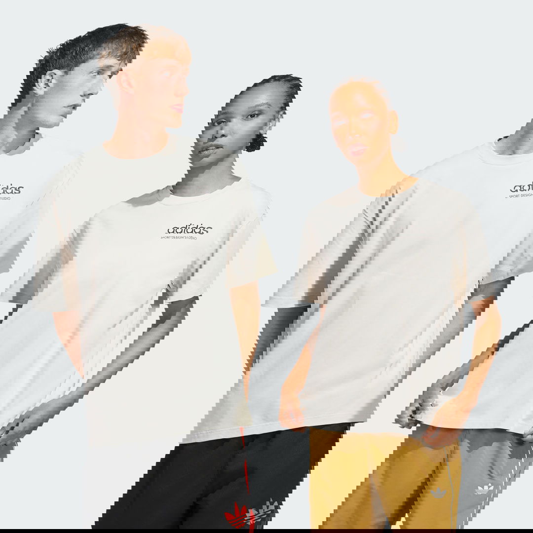 Tričko adidas Performance Sport Design Studio Graphic T-Shirt Béžová | JW8621, 0