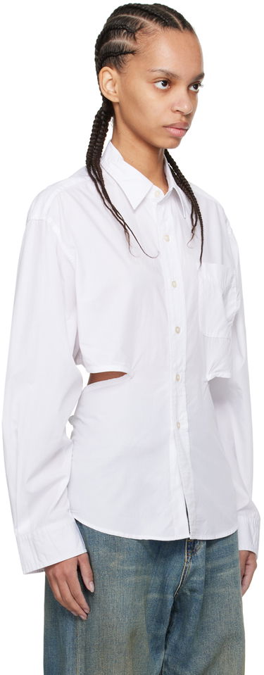 Košeľa R13 R13 Cutout Shirt Biela | R13WR262-R338B, 1