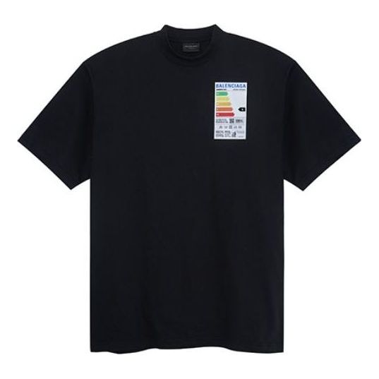 Tričko Balenciaga Stamp T-Shirt Čierna | 739784TOVD71055, 0