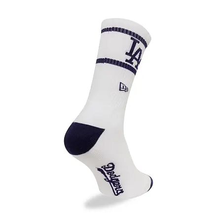 Ponožky New Era New Era MLB Seasonal Crew LA Dodgers Socks Biela | 60595125, 1