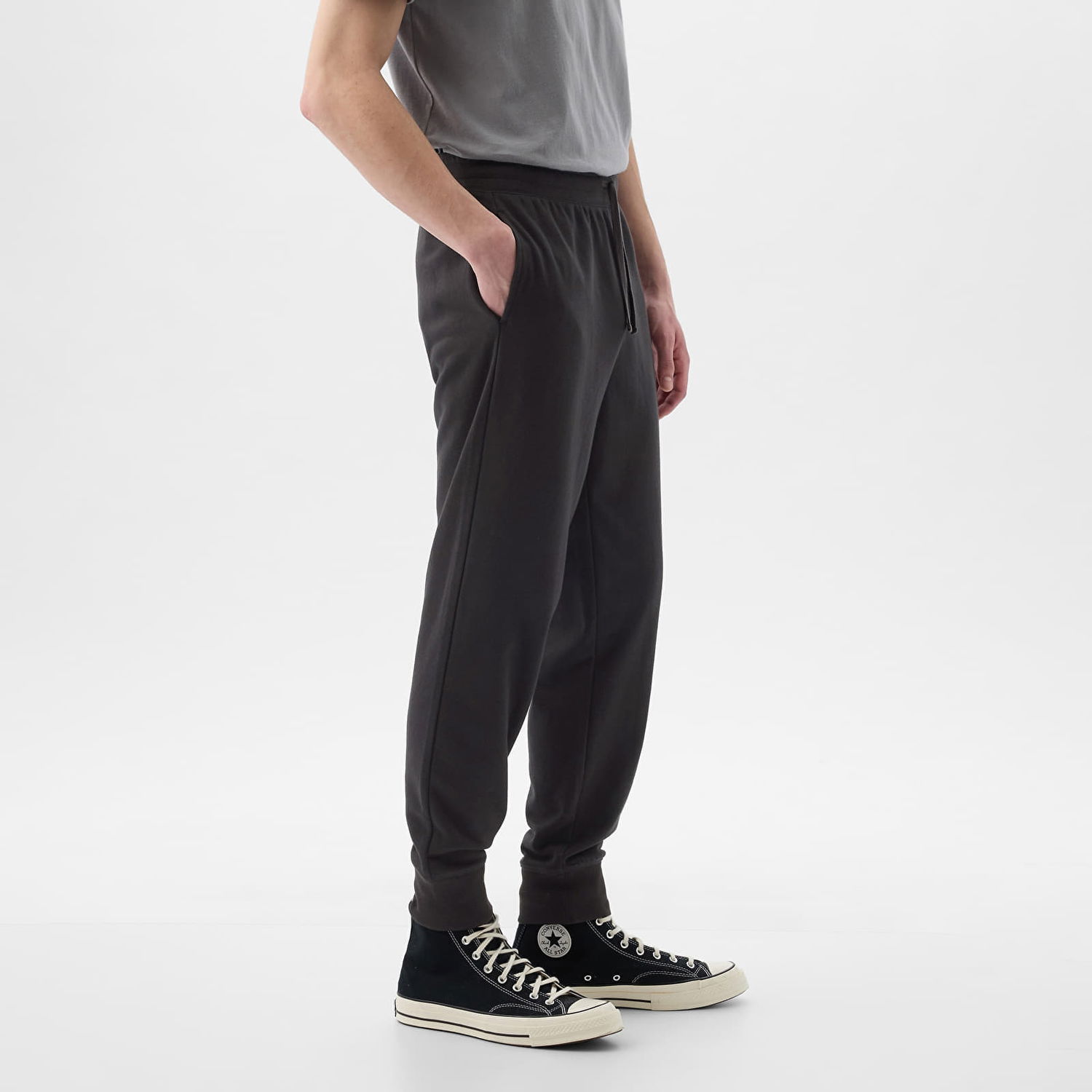 Tepláky GAP French Terry Logo Joggers Moonless Night Čierna | 868463-03, 1