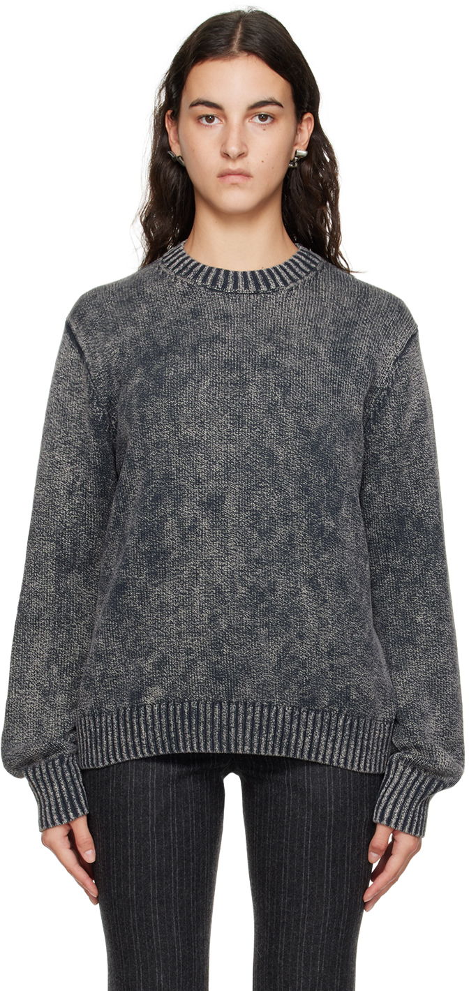 Sveter Acne Studios Embroidered Sweater Šedá | B60296-, 0