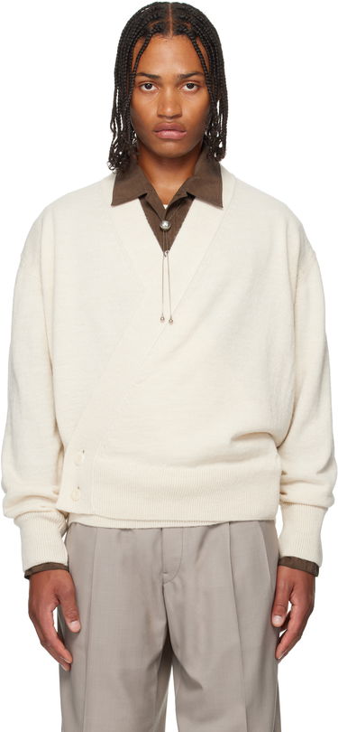 Sveter LEMAIRE Lemaire Wrap Cardigan Biela | TO1476 LK1028, 0