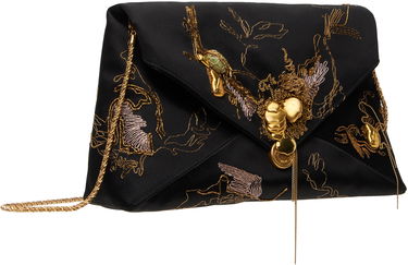 Kabelka Dries Van Noten Dries Van Noten Large Embroidered Envelope Clutch Čierna | 251-011513-696, 1