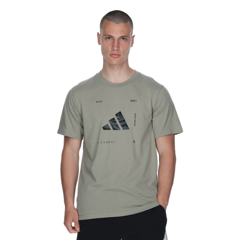 Tričko adidas Originals Short Sleeve Training T-Shirt Camo Box Logo Zelené | JD8230