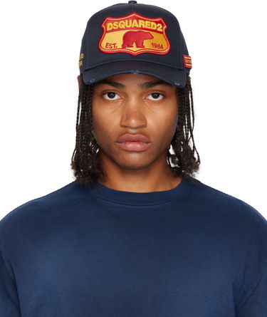 Šiltovka DSQUARED2 Dsquared2 Baseball Cap with Patch Navy | BCM0493 05C00001 3073, 0