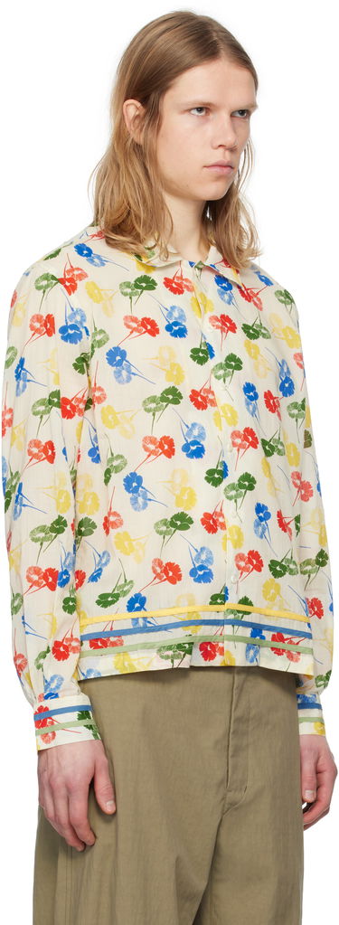 Košeľa Bode Bode Flower Stamp Long Sleeve Shirt Rôznofarebný | MRS25SH011, 1