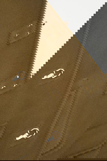Kabáty Drôle de Monsieur Wool Blend Caban Jacket with Metallic Toggle Fasteners Zelené | I.JT248.WO042, 4
