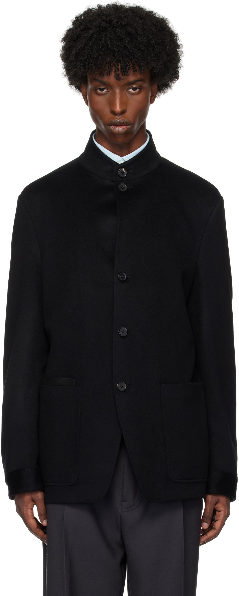 Kabáty ZEGNA Cashmere Jacket Čierna | 869C79A8-1VHKQ0