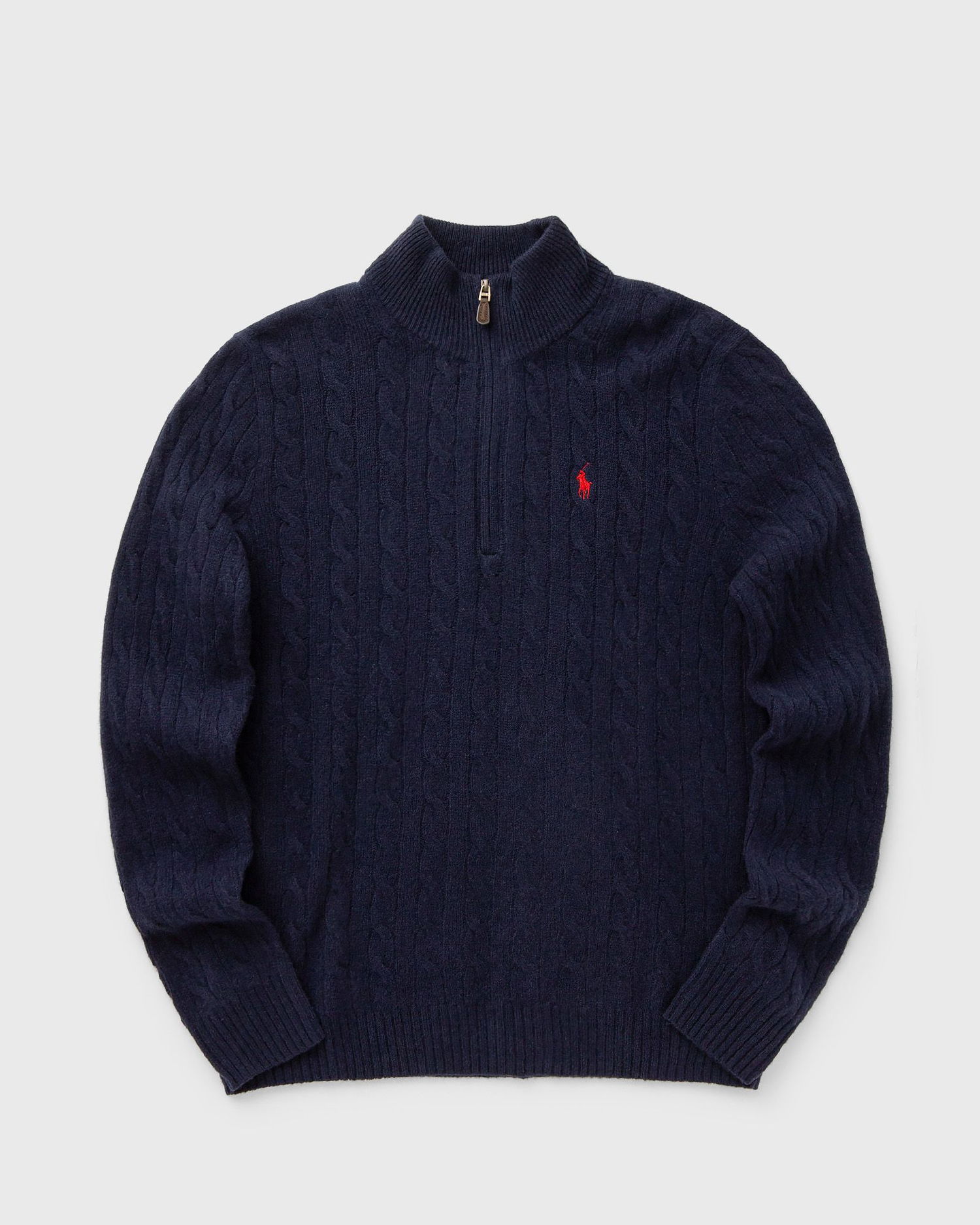 Sveter Polo by Ralph Lauren Cable-Knit Quarter-Zip Pullover Navy | 710876766002, 0