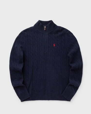 Sveter Polo by Ralph Lauren Cable-Knit Quarter-Zip Pullover Navy | 710876766002, 0