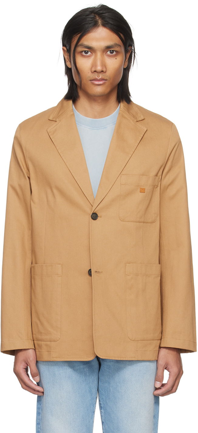 Kabáty Acne Studios Patch Pocket Blazer Béžová | C90159-, 0