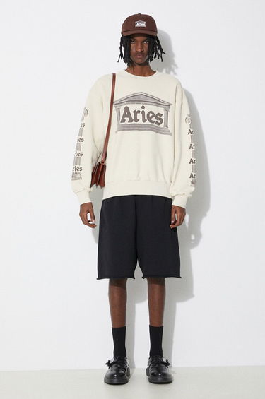 Mikina Aries Ancient Column Sweatshirt Béžová | SUAR20034, 1