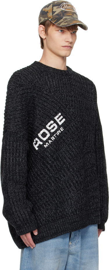 Sveter Martine Rose Martine Rose Engineered Fisherman Rib Sweater Čierna | 971YA03053, 1