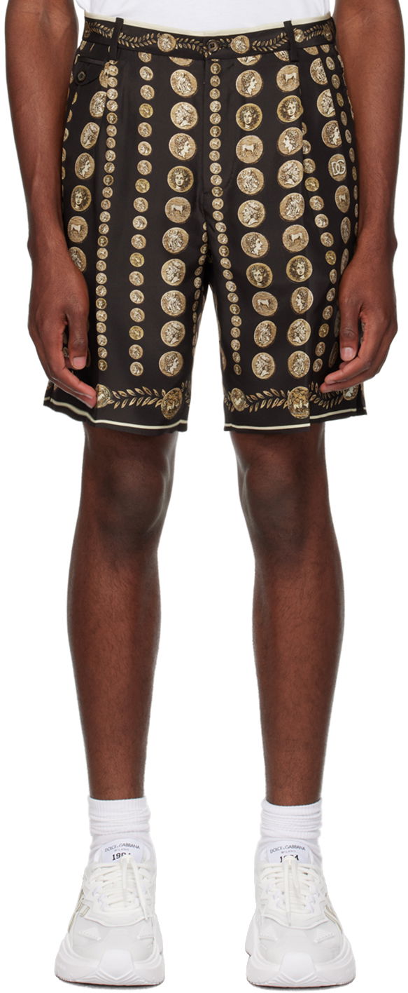 Šortky Dolce & Gabbana Brown Coin Shorts Hnedá | GW0MATHI1LR, 0