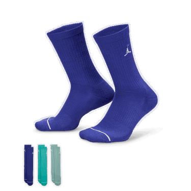 Ponožky Jordan Jordan Everyday Mid Socks (3 Pairs) Modrá | DX9632-925, 2