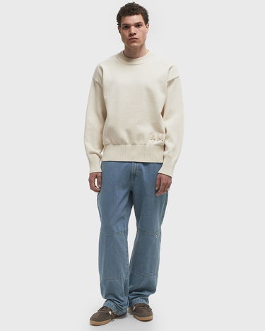 Sveter AMI AMI Crewneck Sweater Biela | HKS163.KN0063-136, 2