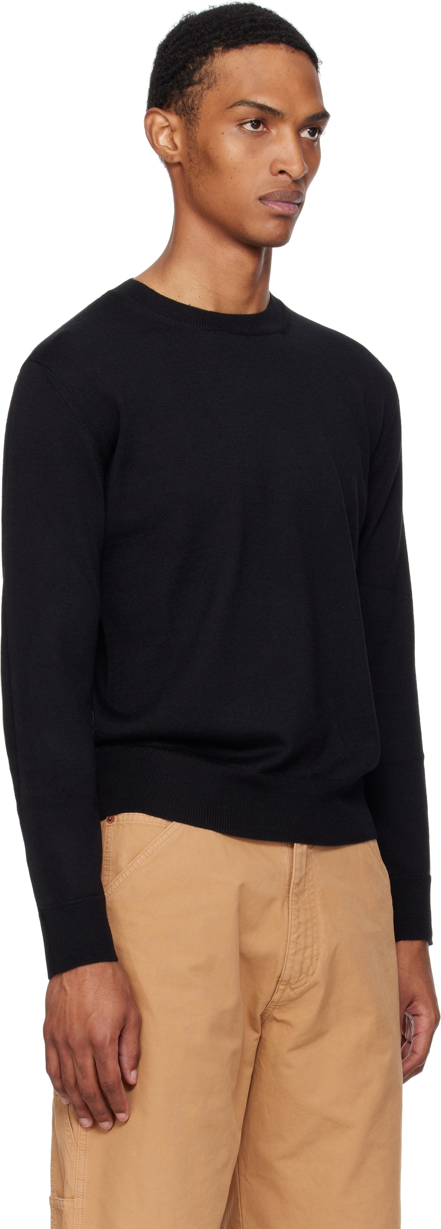 Sveter Maison Margiela MM6 Maison Margiela Elbow Patch Sweater Čierna | SH0HL0032 M13133, 1